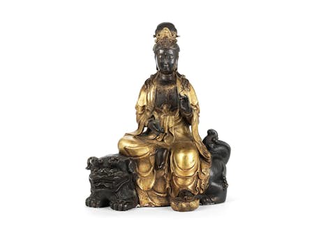 Chinesische Buddha-Figur in Bronze